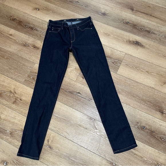 AG Adriano Goldschmied Prima Cigarette Leg Women’s Dark Wash Jeans Sz 27R GUC - Picture 2 of 8